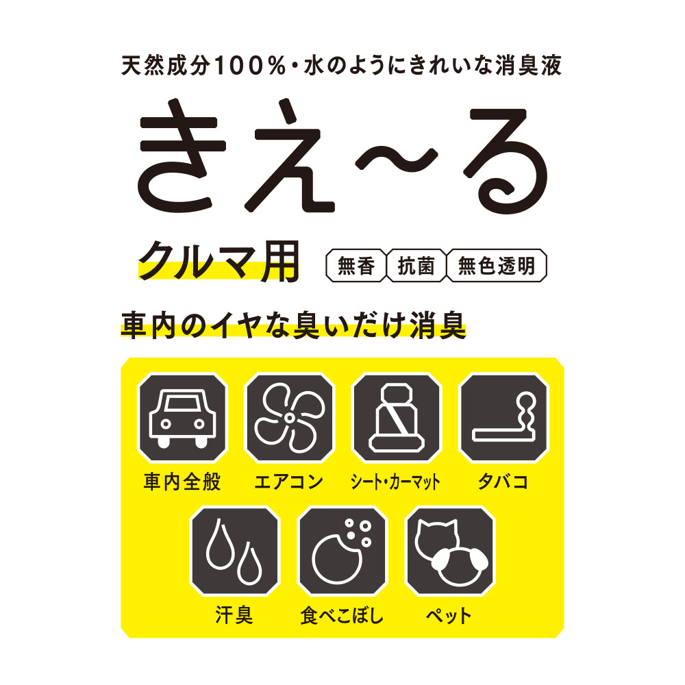 きえ〜る クルマ用 詰替（500ml、1L、4L、10L、20L）